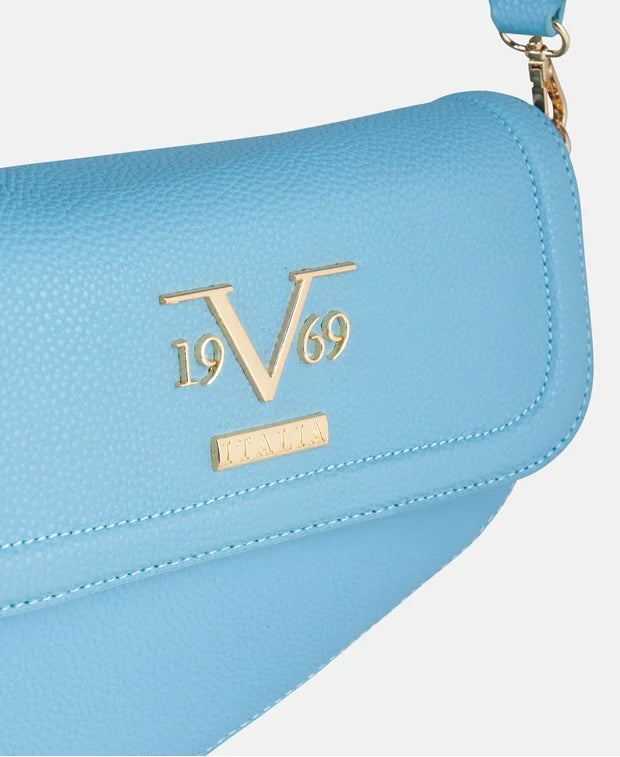 Bags, 19v69 Italia By Alessandro Versace Blue Handbag